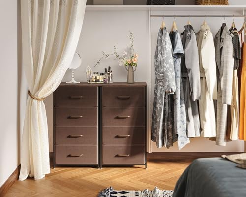 AODK Small Dresser for Bedroom with 4 Storage Drawers, Brown