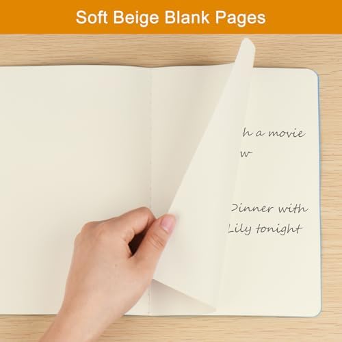 ZCZN 24 Pack Colorful Blank Notebooks Bulk, A5 Journals with 12 Colors, 60 Pages/30 Sheets, 8.3x5.5 Inch, Plain Paper, Travel Writing Journal Notebooks for Work & School