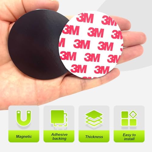 High Energy Round 2.25" Magnets with Adhesive Backing for Souvenir Fridge Magnets - Magnet Stickers for Classroom Decorations- Teacher Must Have - Teacher Supplies,Thick 0.08"-24 Pack