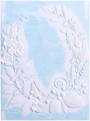 BAOFALI 3D Cherry Blossom Leaf Plastic Embossing Folders for DIY Scrapbooking Photo Album Card Paper Craft Decoration for Card Making,Embossing Template Paper Card Embossing Stencil
