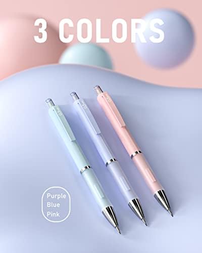 Nicpro 6PCS Pastel Mechanical Pencil, 0.5 & 0.7 mm Cute Pencils for Girls