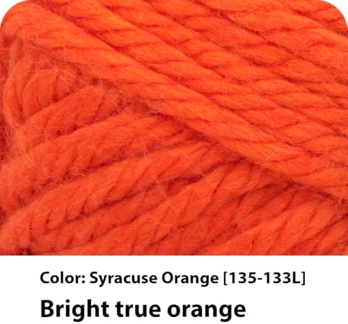 Lion Brand Yarn Hometown Yarn, Super-Bulky Yarn for Knitting, Crocheting, and Crafting, 3 Pack, Syracuse Orange