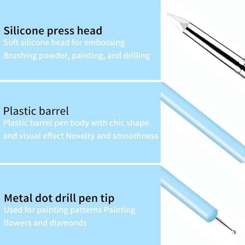 10 Pcs Silicone Clay Sculpting Tools Set, Double-Ended Dotting Tools & Silicone Brushes for Polymer Clay, Air Dry Clay, Pottery & DIY Crafting