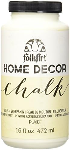 FolkArt 34845 Home Decor Chalk Furniture & Craft Paint in Assorted Colors, 16 ounce, Sheepskin