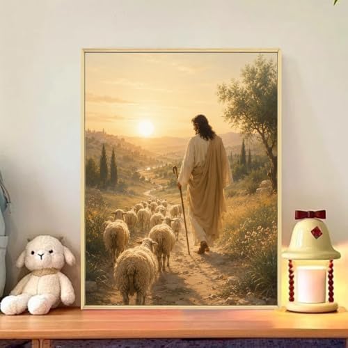 CRZMODE Jesus Paint by Numbers Kit for Adults, Jesus, 16x20 inch
