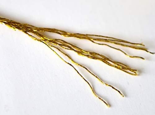 24 Skeins Metallic Embroidery Thread -Cross Stitch Threads - Friendship Bracelets String - Crafts Floss Gold and Sliver