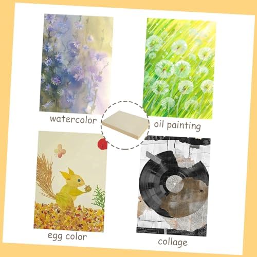 YAYODS 12 Pack Wood Panels 5 x 7 Inch Wood Canvas for Painting, 3/4’’ Deep Unfinished Wooden Boards for Art Crafts Acrylic and Oil Painting Pouring DIY Projects
