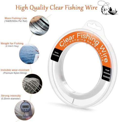 Fishing Line Wire Monofilament Clear Nylon String for Fishing Hanging Craft