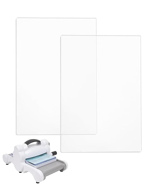 UCEC 2 Pack Standard Cutting Pads for Die Cutting Machine Clear Plates DIY | Cutting Pad Base Plates 8.75 x 6 Inch for Scrapbooking, Card Making, Paper Crafts & Die Cutting, 222 x 152 x 3mm, 2 Pack