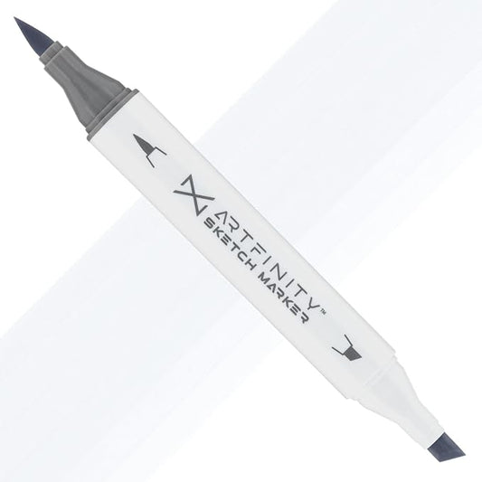 Artfinity Sketch Markers - Cool Gray 0 CG0, Vibrant, Professional, Dye-Based Alcohol Markers for Artists, Drawing, Travel, & More