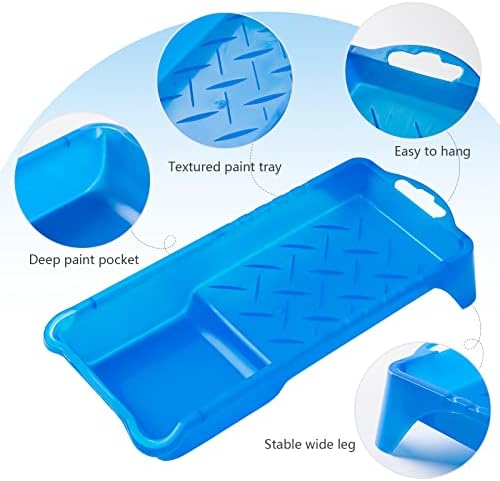 Mister Rui Paint Roller Kit, 9 Pack, 2 Inch Microfiber Paint Roller Covers