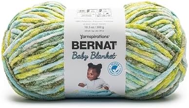 Bernat Baby Blanket Yarn for Crocheting Soft, Sea & Sand