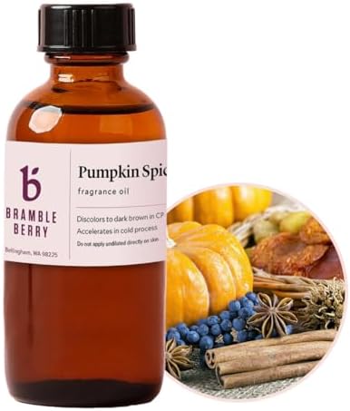 Brambleberry Pumpkin Spice Fragrance Oil | for Soap, Candles & Lotion | Sweet almond fragrance oil with marzipan and amaretto notes for soap making, candles, lotion, bath bombs, perfume, DIY crafts