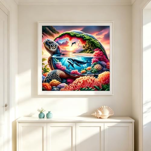 CSZPPQAF Diamond Painting Kits for Adults, Sea Turtle Diamond Art