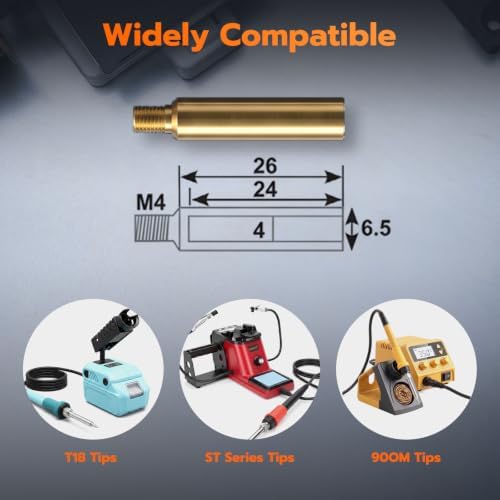 Heat Set Insert Tools kit with 60W Soldering Iron & 380 Pcs Threaded Insert
