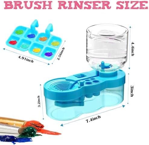 Paint Brush Cleaner Tool, Paint Brush Washer with Water Circulation, Blue