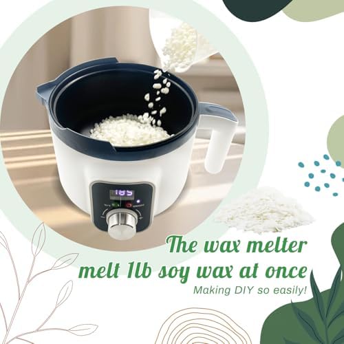 Handnatur 4lb Soy Wax Melt Kit with Digital Wax Melting Pot,