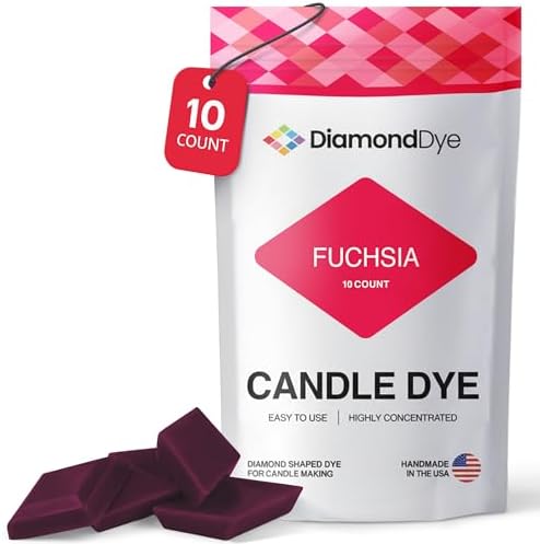 Fuchsia Candle Dye Chips, Soy & Paraffin Candle Making, 10 Pack