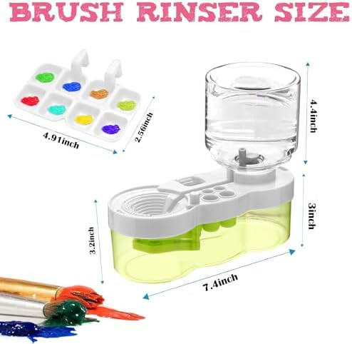 Paint Brush Cleaner Tool, Paint Brush Washer with Water Circulation, Green