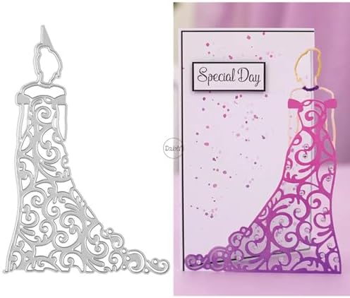 Hollow Girls Skirt Lace Metal Cutting Dies for Card Making