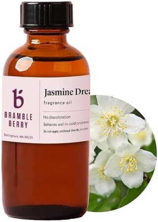 Bramble Berry Jasmine Dreams Fragrance Oil | Jasmine Dreams Scent for Soap Making, Candle Making, Lotion & Bath Bombs | Skin Safe, Vegan, Paraben & Phthalate Free, DIY Craft Essential