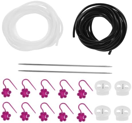 TEHAUX 1 Set Knitting Tool with Stitch Savers Caps Crochet Needles Row Counters Yarn Clips Portable Knitting Accessories for Crafting Projects Anywhere