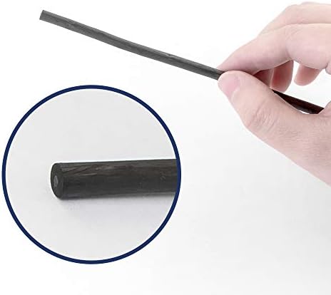 Pacific Arc Artist Vine Charcoal, Soft, Black 12 Pieces, Artist Vine Charcoal Sticks, Extra Soft and Smooth Drawing Charcoal