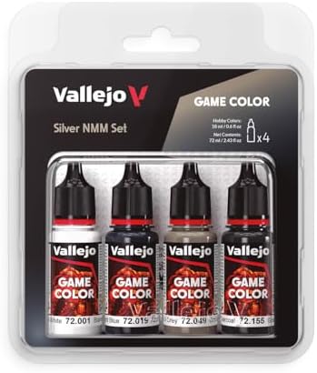 Vallejo - Silver NMM Color Set, Game Color, 4 Bottles x 0.6 fl.oz.