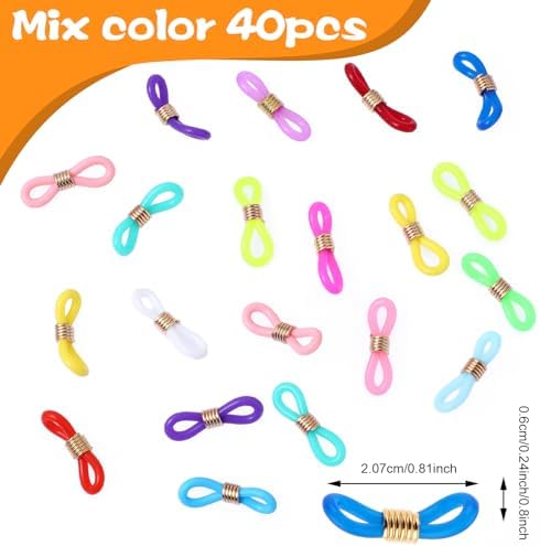 DIVINA VITAE 40 PCS Knitting Needle Stoppers Knitting Needle Hugger Needle Minder Knitting Tools Stitch Stoppers for Knitting Needles Prevent Slipping Off Stitch