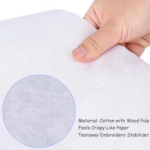 Simthread Tear Away Embroidery Stabilizer - Viscose 100% 1.8 OZ Medium Weight 15" x 25 Yards/Roll