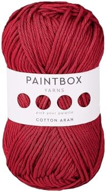 Paintbox Yarns 100% Cotton Aran Yarn 1.76oz / 50g, 93yds / 85m