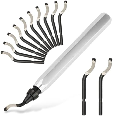 Deburring Tool with 12 HSS Blades for Metal Resin PVC 3D Print