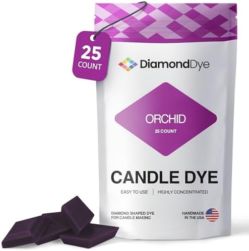 Orchid Candle Dye Chips, Soy & Paraffin Candle Making, 25 Pack