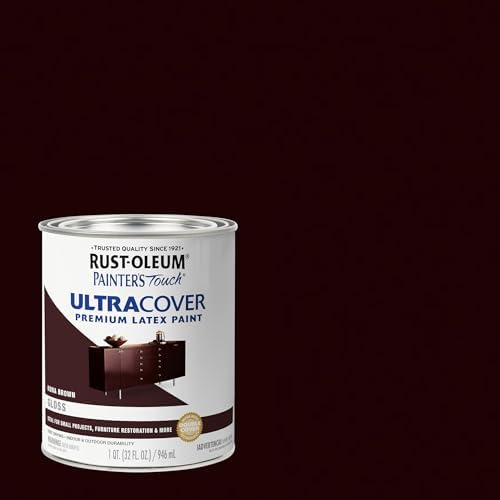 Rust-Oleum Brush-On Enamel Paint Painter's Touch Latex, Gloss Kona Brown