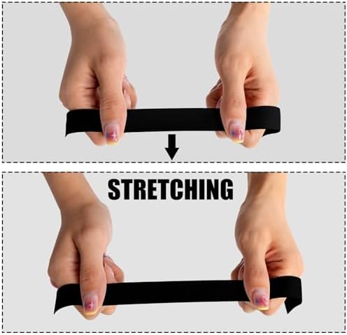 Airisoer Elastic Bands for Sewing 3/4 Inch x 12 Yards, Black
