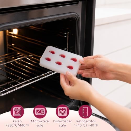 6 Cavity Raspberry Silicone Mold, Mini Raspberry Shaped Silicone Mould