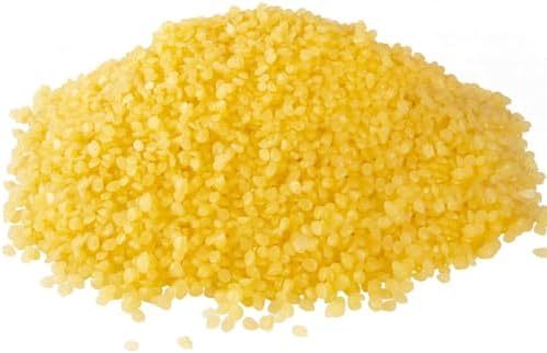 Natural Yellow Beeswax Granules (10-Pound) | Unrefined Pure Material for DIY Projects | Candle Making, Skin Care, Lip Balm, Soap Base | Organic Beeswax Pellets