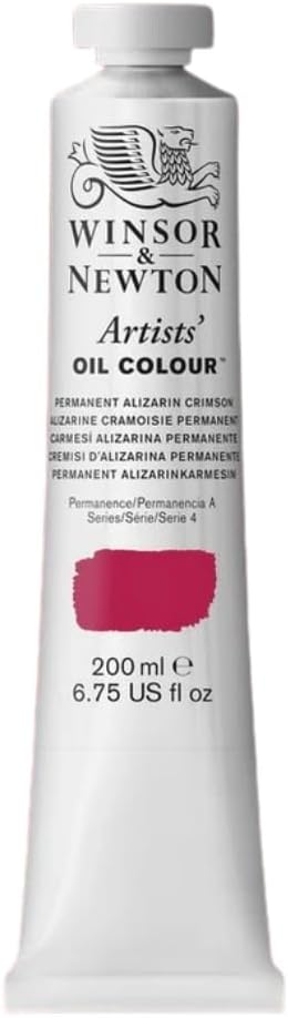 Winsor & Newton Artists' Oil Paint, 200ml Tube, Permanent Alizarin Crimson