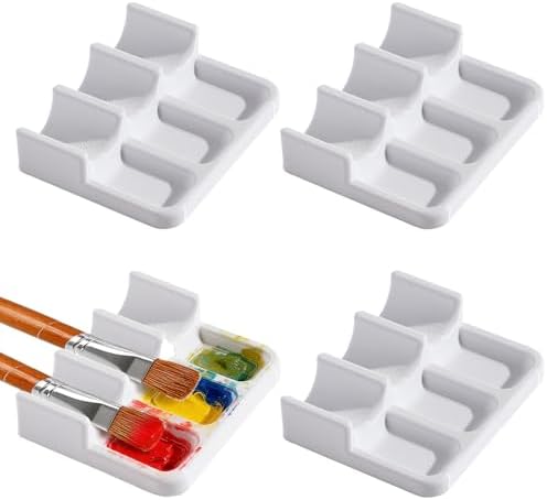 4Pcs Paint Brush Holder, 12 Slots Brush Organizer for Artists