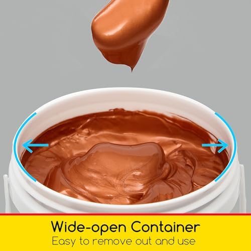 MEEDEN Metallic Copper Acrylic Paint: 1L /33.8oz Copper Paint Gloss Finish