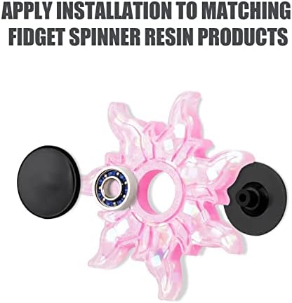 NiArt Fidget Spinner Bearings with Caps 20 Pack, Chrome Steel DIY Set
