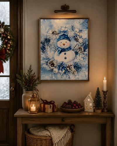 CraftBliss Snowman Paint by Numbers for Adults Beginner 12 x 16 Inch