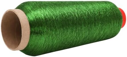 Mandala Crafts Metallic Forest Green Embroidery Floss for Sewing, 3281 Yard Spool
