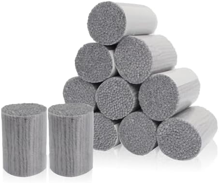 AKZYTUE 12 Rolls Latch Hook Yarn, Precut Rug Yarn for Latch Hook Kits, Crochet Yarn Bundles for Latch Hook Rug Making, DIY Tapestry Crafts for Adults & Beginners,Light Gray