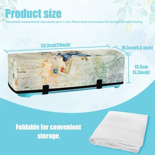 Binienty Retro Butterfly Floral Scrapbooking Die-Cut Machines Covers Lightweight Portable Dust Covers Protector Bag Multi-function Cutting Machine Carrying Bag for Women Ladies Gifts