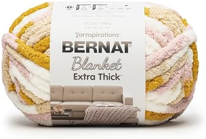 Bernat Blanket Extra Thick Chunky Yarn for Crocheting, Plantain