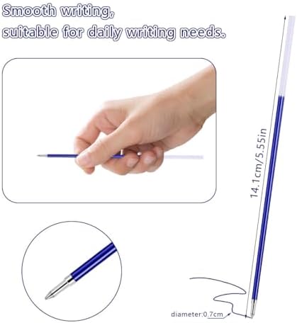100 Pcs Ballpoint Pen Refills, Epoxy Resin Molds 0.7mm Ink Replaceable Ball Point Pen Silicone Molds Resin Casting Molds for DIY Resin Crafts Making