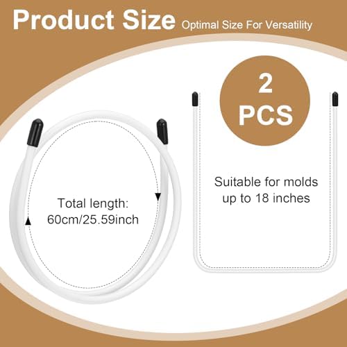 2pcs Cold Process Soap Making Kit, Ymapinc Bendable Soap Swirl Tool, Flexible Swirl Tool, Handmade Soaps Making Supplies Adjustable Hanger Wire Accessories