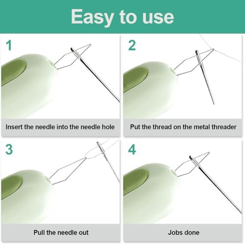 2 in 1 Needle Threader Seam Ripper, 2026 New Needle Threaders Seam Rippers for Sewing, Upgraded Needle Threading and Seam Remover Sewing Seam Ripper Tools (6Pcs)