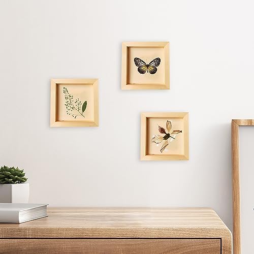 Square Wood Panels Unfinished Wooden Canvas Painting Board 16 Pcs